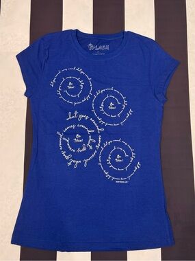 Splash Royal Blue Short Sleeve Graphic Tee